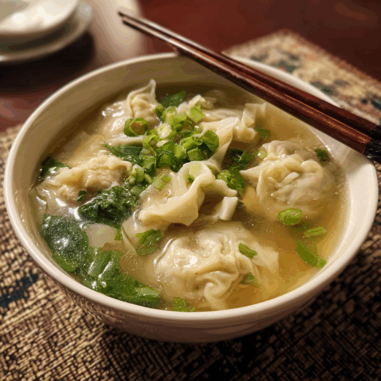 Authentic Wonton Soup Recipe: A Comforting Asian Classic