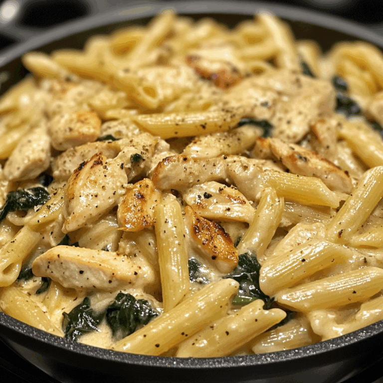 Creamy Chicken Penne Pasta with Parmesan