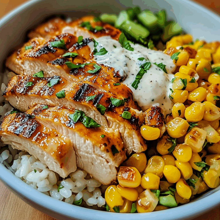 Chicken Rice and Corn with Ranch Dressing