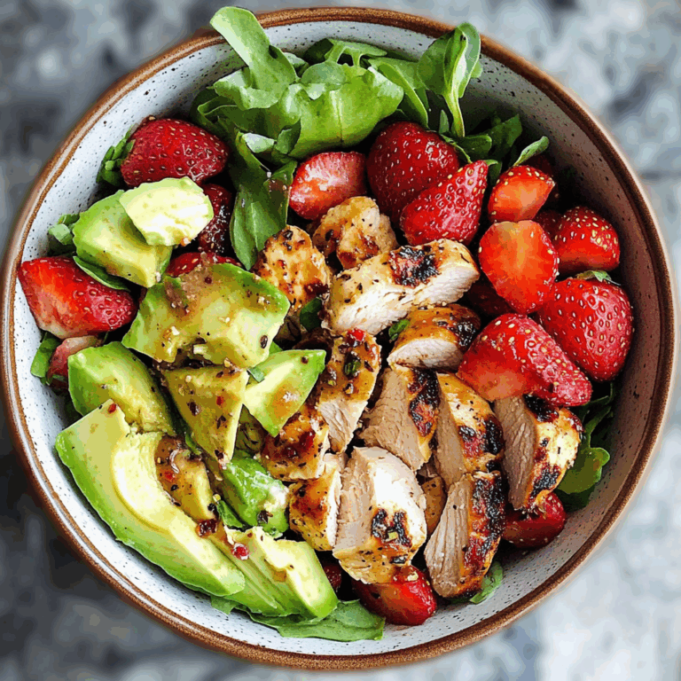 Chicken Salad with Strawberries and Avocado