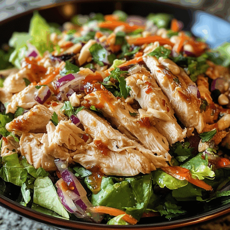 Chicken Salad with Thai Inspired Dressing