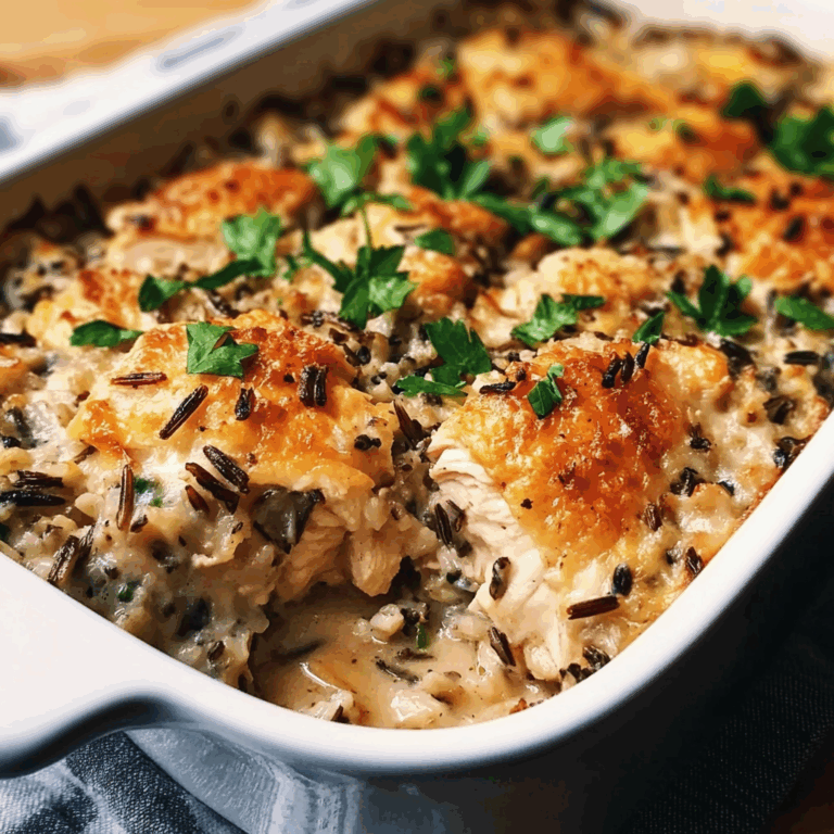 Chicken and Wild Rice Casserole: A Comforting, Nutrient-Dense Meal