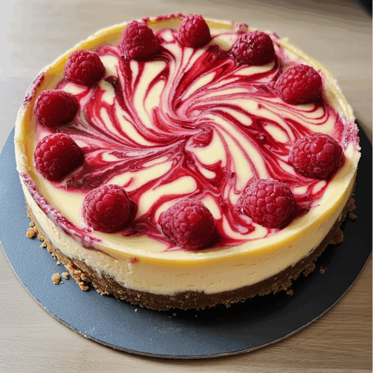 Raspberry Swirl Cheesecake: A Decadent Delight