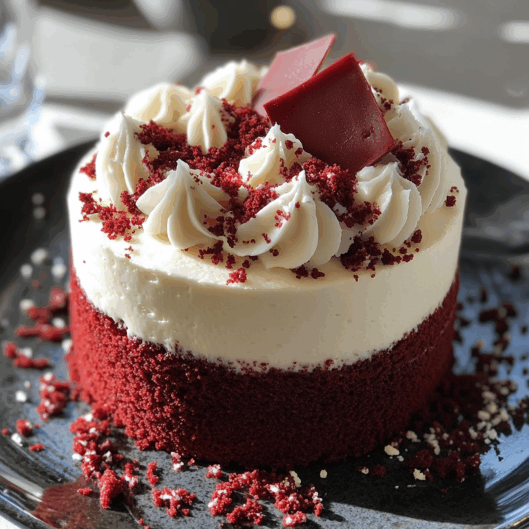 Decadent Red Velvet Cake with Creamy White Frosting