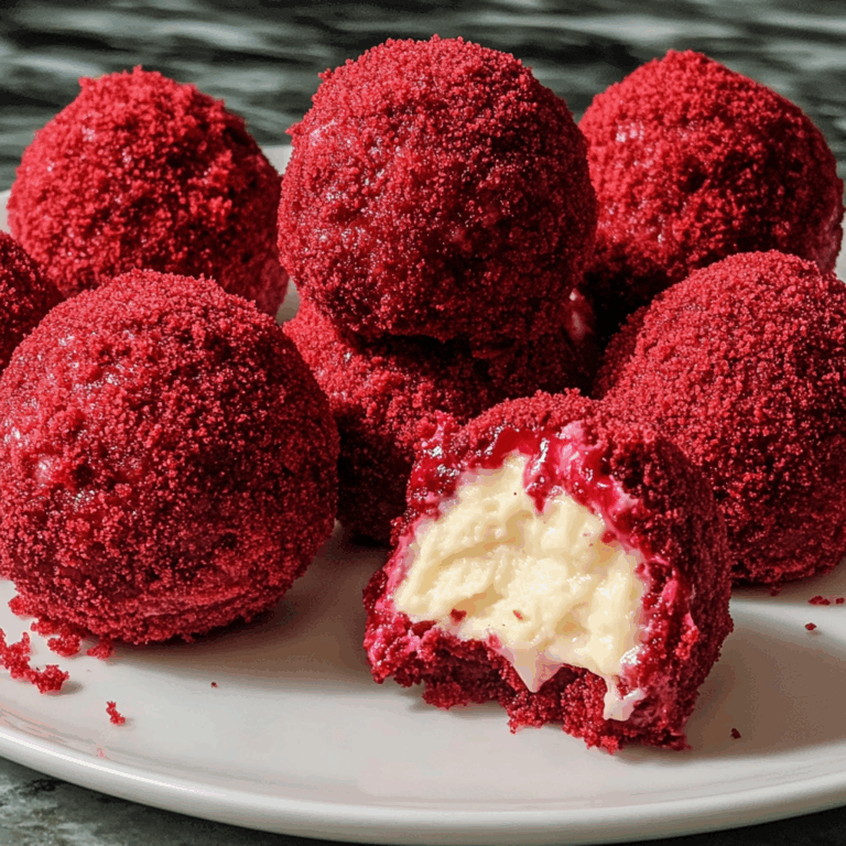 Decadent Red Velvet Cheesecake Balls