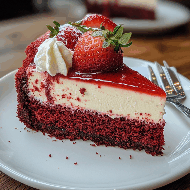 Red Velvet Strawberry Cheesecake
