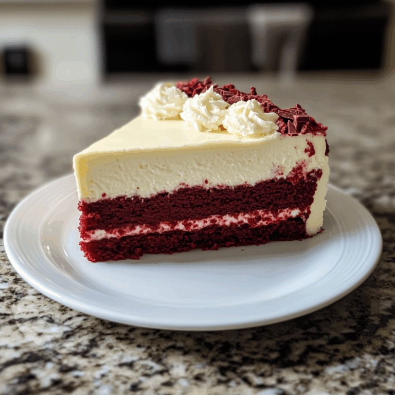 Decadent Red Velvet White Chocolate Cheesecake