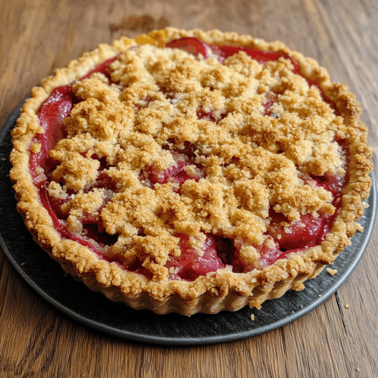 Rhubarb Crumble Tart: A Delightful Blend of Sweet and Tart