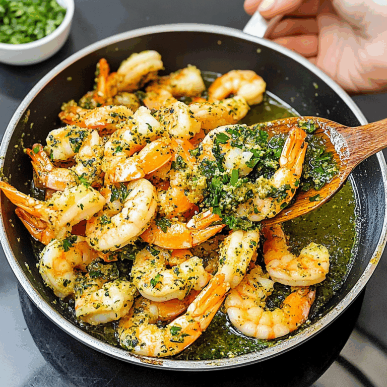 Shrimp Frying with Cilantro and Parsley