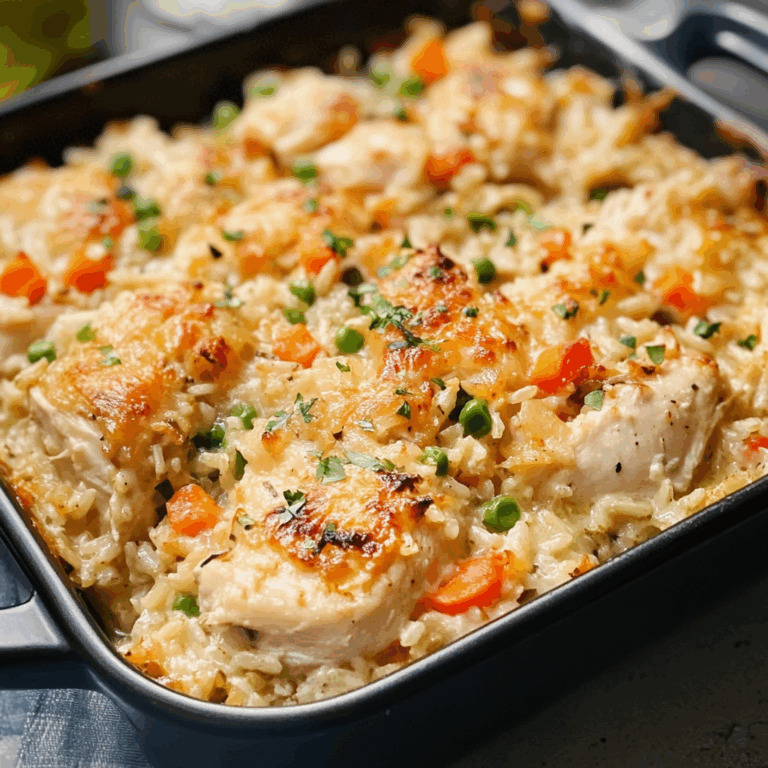 Chicken and Rice No-Peek Casserole