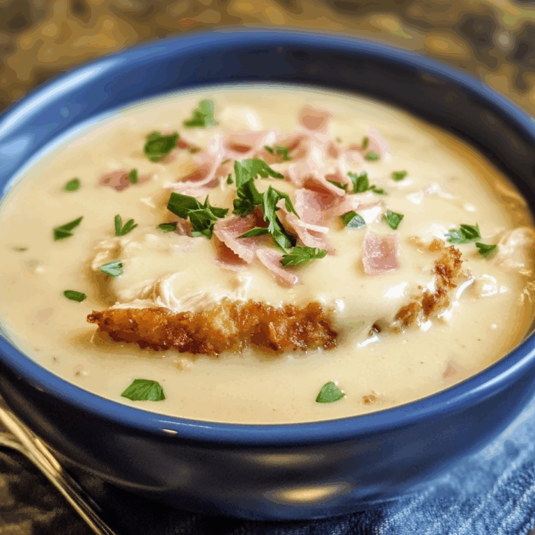 Creamy Chicken Cordon Bleu Soup