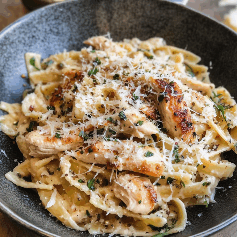 Creamy Chicken Pasta with Parmesan and Herbs
