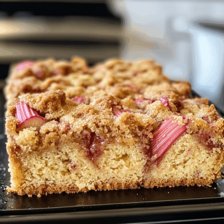 Irresistible Rhubarb Coffee Cake