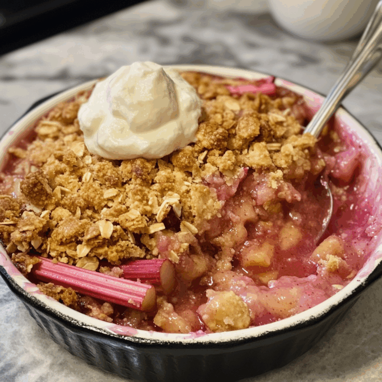 Irresistible Rhubarb Crisp – A Sweet-Tart Treat