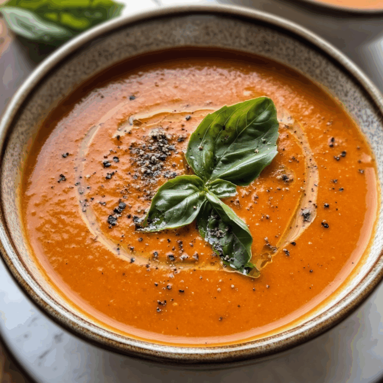Roasted Tomato Basil Soup
