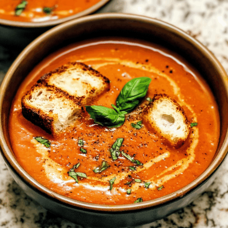 Roasted Tomato Soup: Cozy Comfort in a Bowl