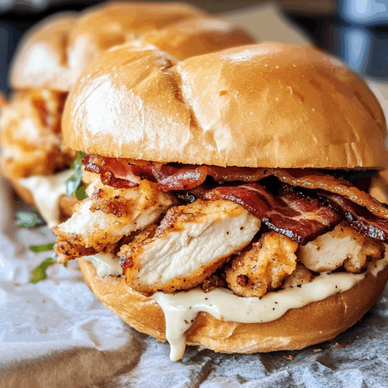 Delicious Bacon Chicken Ranch Sandwiches
