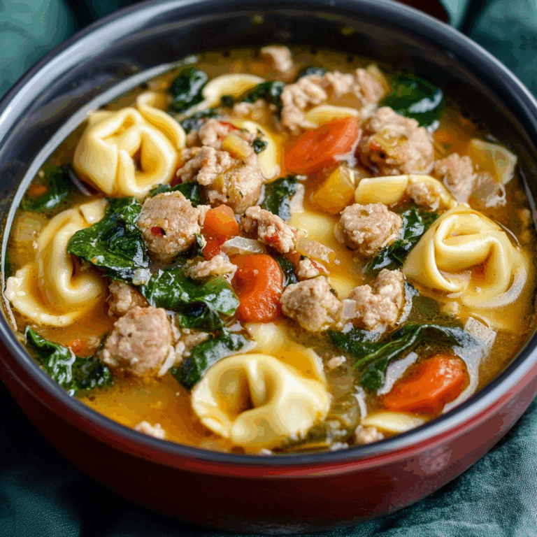 Sausage and Tortellini Soup: A Comforting Italian-Inspired Delight